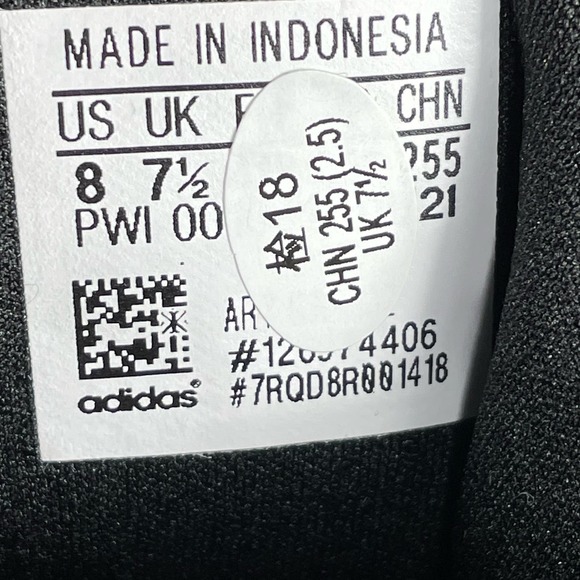 adidas Men's Pureboost 21 Running Shoe Black‎ White Size 8 Women’s Size 9 - Picture 8 of 10